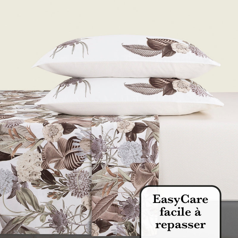 Garden - Ensemble De Draps Satin De Coton Garden Taupe