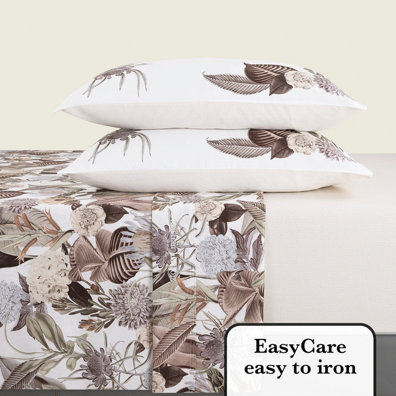 Garden - Ensemble De Draps Satin De Coton Garden Taupe