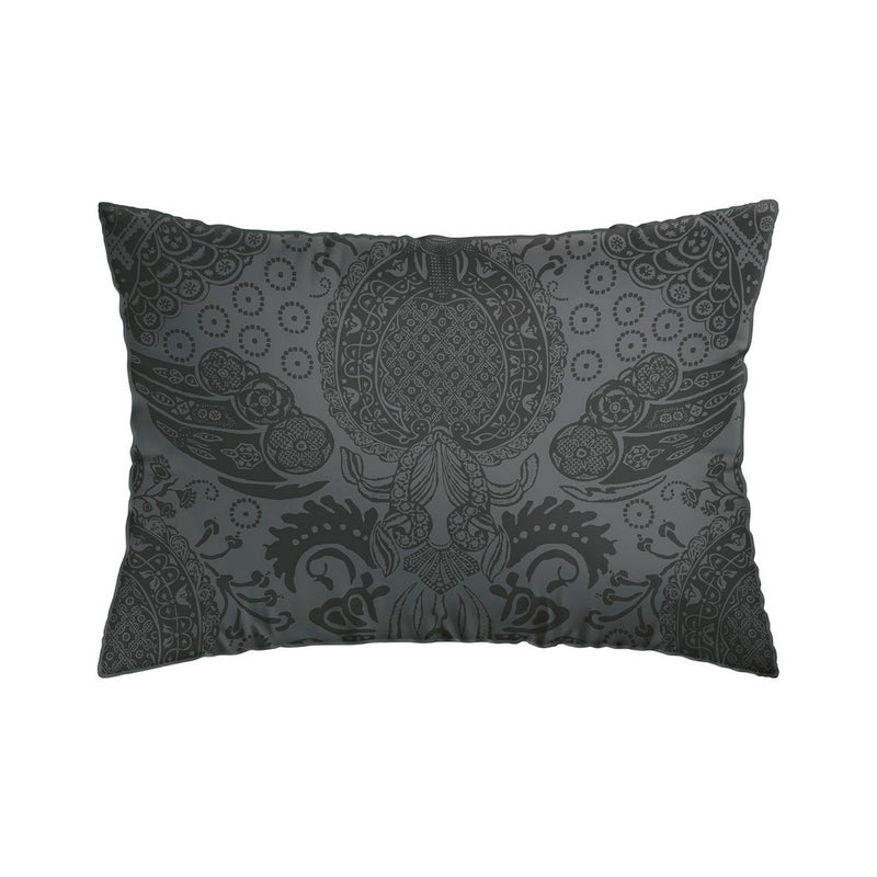 Arles - Set De 2 Taies D'Oreiller Satin De Coton Arles Gris Foncé