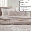 Arles - Taie D'Oreiller Satin De Coton Arles Taupe