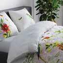 Jardin D'Hiver - Drap Plat Satin De Coton Uni Gris Perle