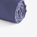 Jardin Tropical - Drap-Housse Satin De Coton Uni Bleu