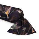 Hirondelles - Taie De Traversin Satin De Coton Hirondelles Prune