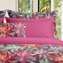 Fleurs Psychédéliques - Drap Plat Satin De Coton Garden Micro Baie Sauvage