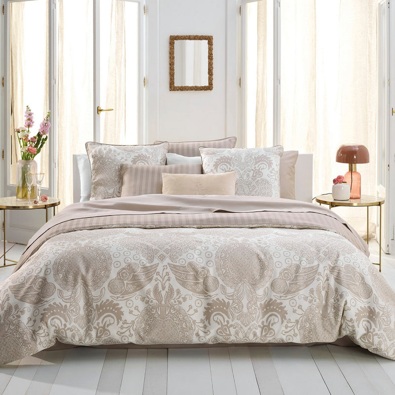 Arles - Taie De Traversin Satin De Coton Arles Taupe
