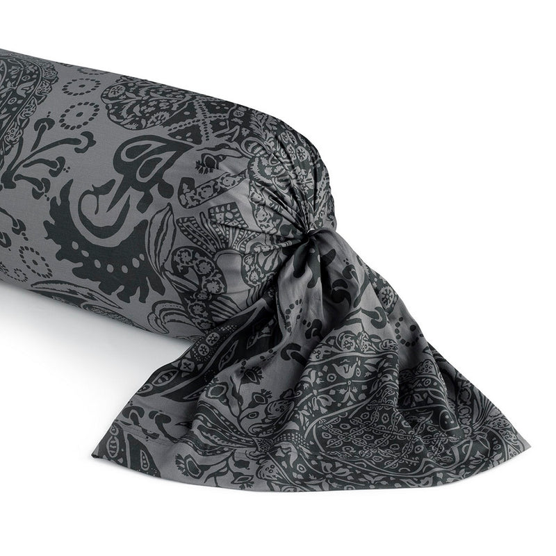 Arles - Taie De Traversin Satin De Coton Arles Gris Foncé