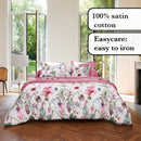 Exotique - Taie De Traversin Satin De Coton Exotique Framboise