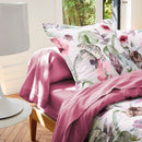 Exotique - Taie De Traversin Satin De Coton Exotique Framboise