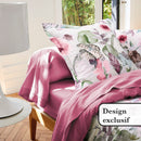 Exotique - Drap Plat Satin De Coton Garden Micro Framboise