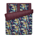 Tanzanie - Housse De Couette + Taie(s) D'Oreiller Satin De Coton Tanzanie Prune