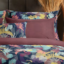 Tanzanie - Housse De Couette + Taie(s) D'Oreiller Satin De Coton Tanzanie Prune