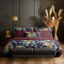Tanzanie - Housse De Couette + Taie(s) D'Oreiller Satin De Coton Tanzanie Prune