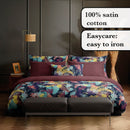 Tanzanie - Set De 2 Taies D'Oreiller Satin De Coton Tanzanie Prune