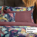 Tanzanie - Set De 2 Taies D'Oreiller Satin De Coton Tanzanie Prune