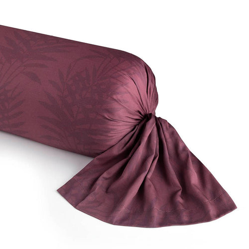 Areca - Taie De Traversin Satin De Coton Areca Prune