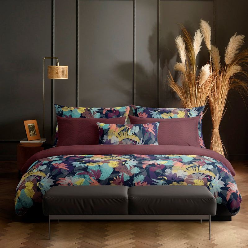 Areca - Drap-Housse Satin De Coton Areca Prune