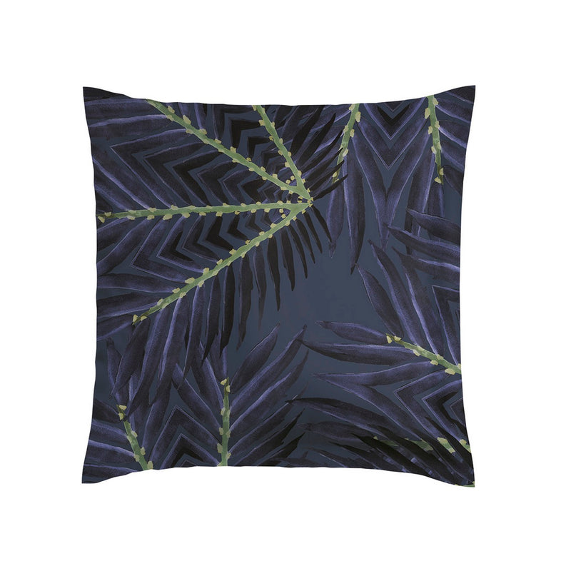 Hirondelles - Set De 2 Taies D'Oreiller Satin De Coton Hirondelles Bleu