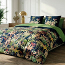 Miami - Set De 2 Taies D'Oreiller Satin De Coton Miami Bleu Foncé