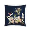 Miami - Set De 2 Taies D'Oreiller Satin De Coton Miami Bleu Foncé