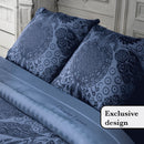 Arles - Set De 2 Taies D'Oreiller Satin De Coton Arles Bleu