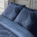 Arles - Set De 2 Taies D'Oreiller Satin De Coton Arles Bleu