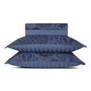 Arles - Ensemble De Draps Satin De Coton Arles Bleu