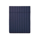 Jacquard - Drap Plat Satin De Coton Rayure Tissé Dobby Bleu Foncé