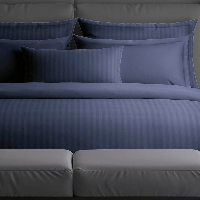 Uni - Drap-Housse Satin De Coton Uni Bleu 11