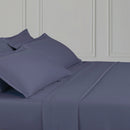 Uni 1 Baratta - Drap Plat Satin De Coton Uni 1 Baratta Bleu 06