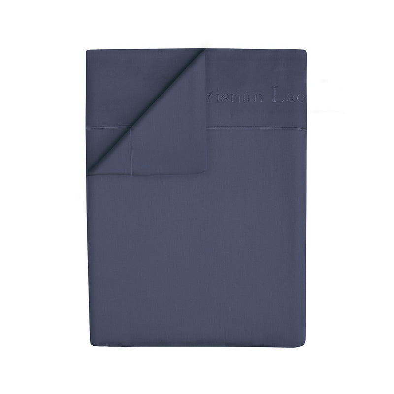 Uni 1 Baratta - Drap Plat Satin De Coton Uni 1 Baratta Bleu 06