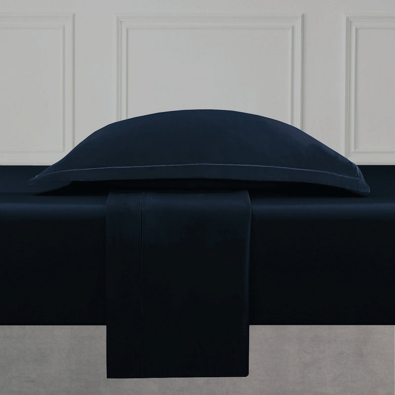 Uni 1 Baratta - Drap Plat Satin De Coton Uni 1 Baratta Bleu 11