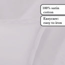 Uni 1 Baratta - Taie D'Oreiller Satin De Coton Uni 1 Baratta Gris 01
