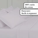 Uni 1 Baratta - Drap Plat Satin De Coton Uni 1 Baratta Gris 01