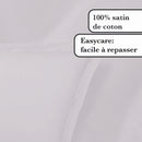Uni 1 Baratta - Ensemble De Draps Satin De Coton Uni 1 Baratta Gris 01
