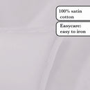 Uni 1 Baratta - Ensemble De Draps Satin De Coton Uni 1 Baratta Gris 01