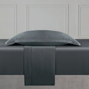Uni 1 Baratta - Drap Plat Satin De Coton Uni 1 Baratta Gris 02