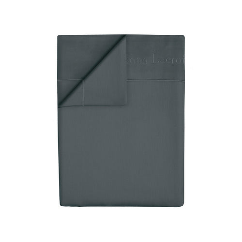 Uni 1 Baratta - Drap Plat Satin De Coton Uni 1 Baratta Gris 02