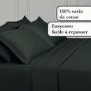 Uni 1 Baratta - Drap Plat Satin De Coton Uni 1 Baratta Gris 03