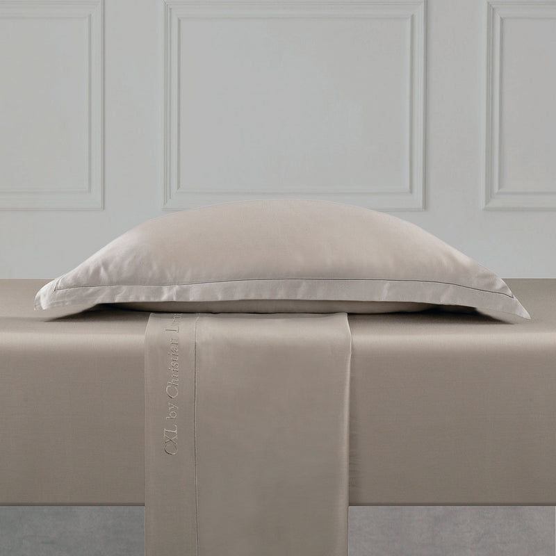 Uni 1 Baratta - Drap Plat Satin De Coton Uni 1 Baratta Taupe 01