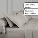 Uni 1 Baratta - Drap Plat Satin De Coton Uni 1 Baratta Taupe 01