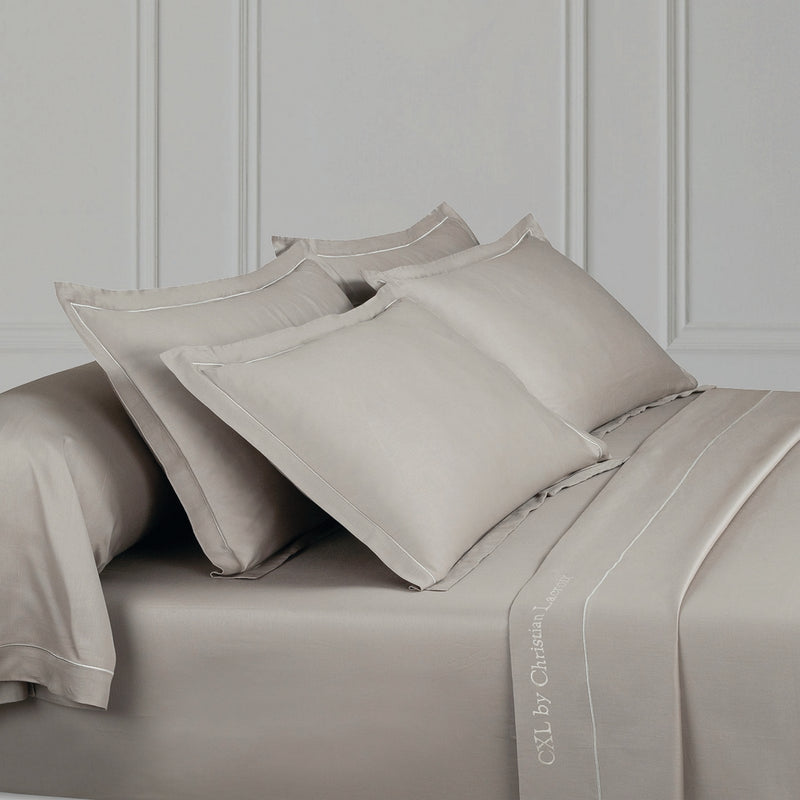Uni 1 Baratta - Drap Plat Satin De Coton Uni 1 Baratta Taupe 01