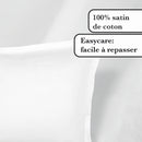 Uni 1 Baratta - Taie D'Oreiller Satin De Coton Uni 1 Baratta Blanc 01