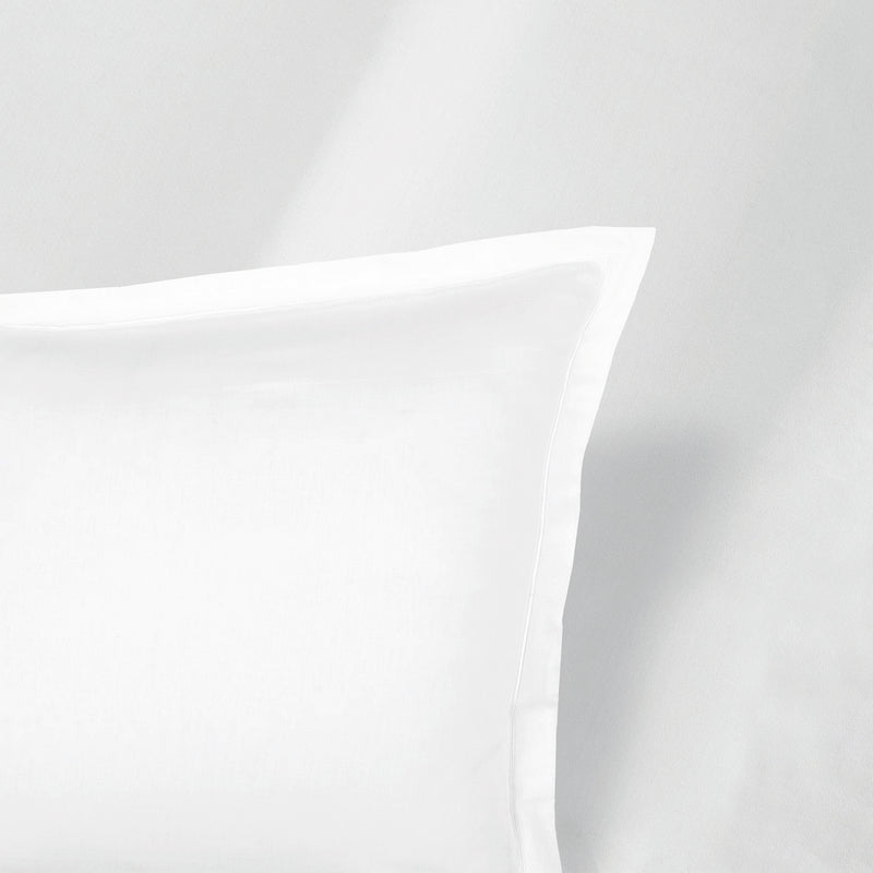 Uni 1 Baratta - Taie D'Oreiller Satin De Coton Uni 1 Baratta Blanc 01
