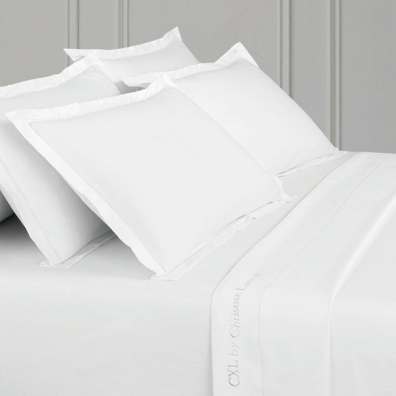 Uni 1 Baratta - Taie D'Oreiller Satin De Coton Uni 1 Baratta Blanc 01