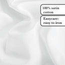 Uni 1 Baratta - Taie De Traversin Satin De Coton Uni 1 Baratta Blanc 01