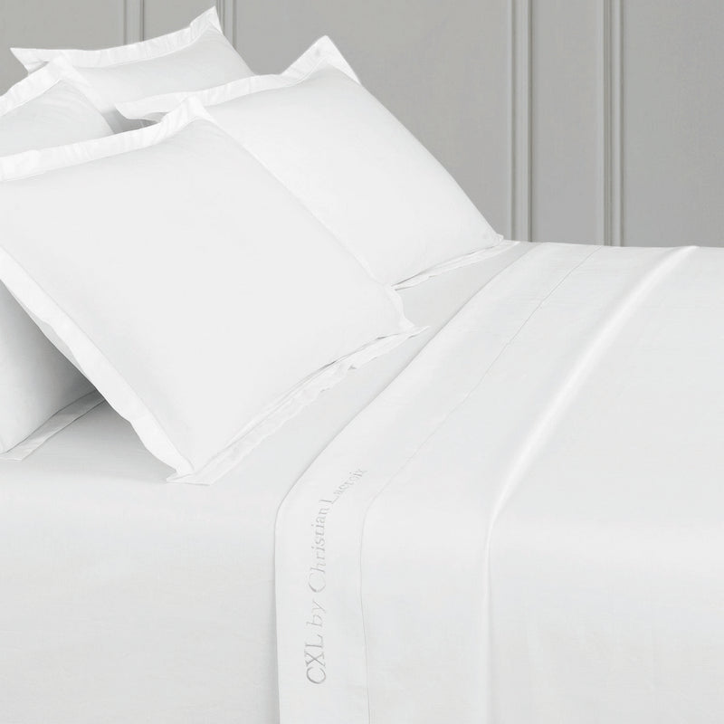 Uni 1 Baratta - Drap Plat Satin De Coton Uni 1 Baratta Blanc 01