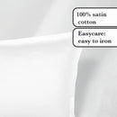 Uni 1 Baratta - Ensemble De Draps Satin De Coton Uni 1 Baratta Blanc 01