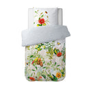 Jardin D'Hiver - Housse De Couette + Taie(s) D'Oreiller Satin De Coton Jardin D'Hiver Gris Perle