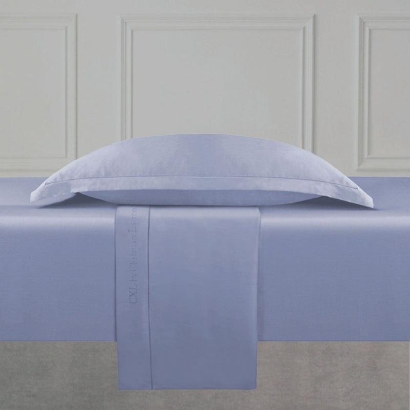 Uni 1 Baratta - Drap Plat Satin De Coton Uni 1 Baratta Bleu 02