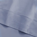 Uni 1 Baratta - Drap Plat Satin De Coton Uni 1 Baratta Bleu 02